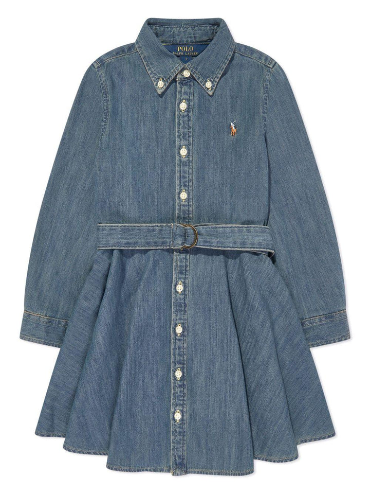 Abito blu per bambina 313698860 001 Ralph Lauren Kids 