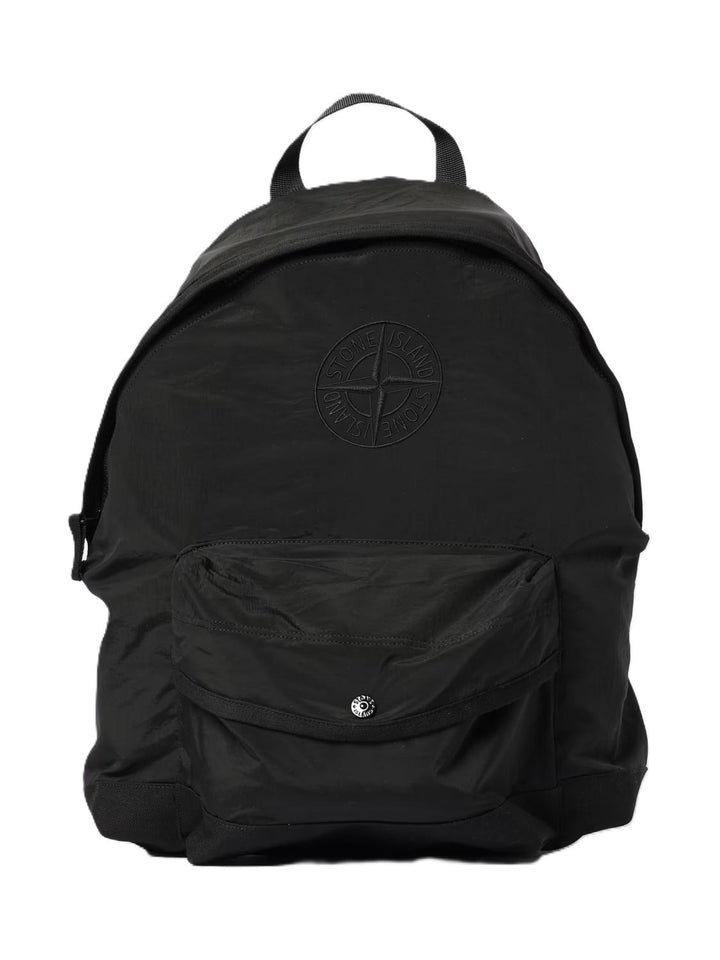Zaino nero per bambino 69200003S0064 V0029 Stone Island Kids 