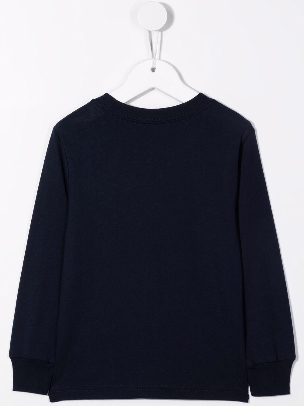 Navy blue cotton t-shirt for boys