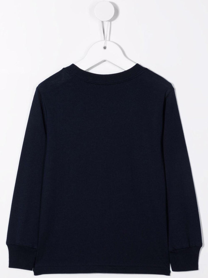 Navy blue cotton t-shirt for boys