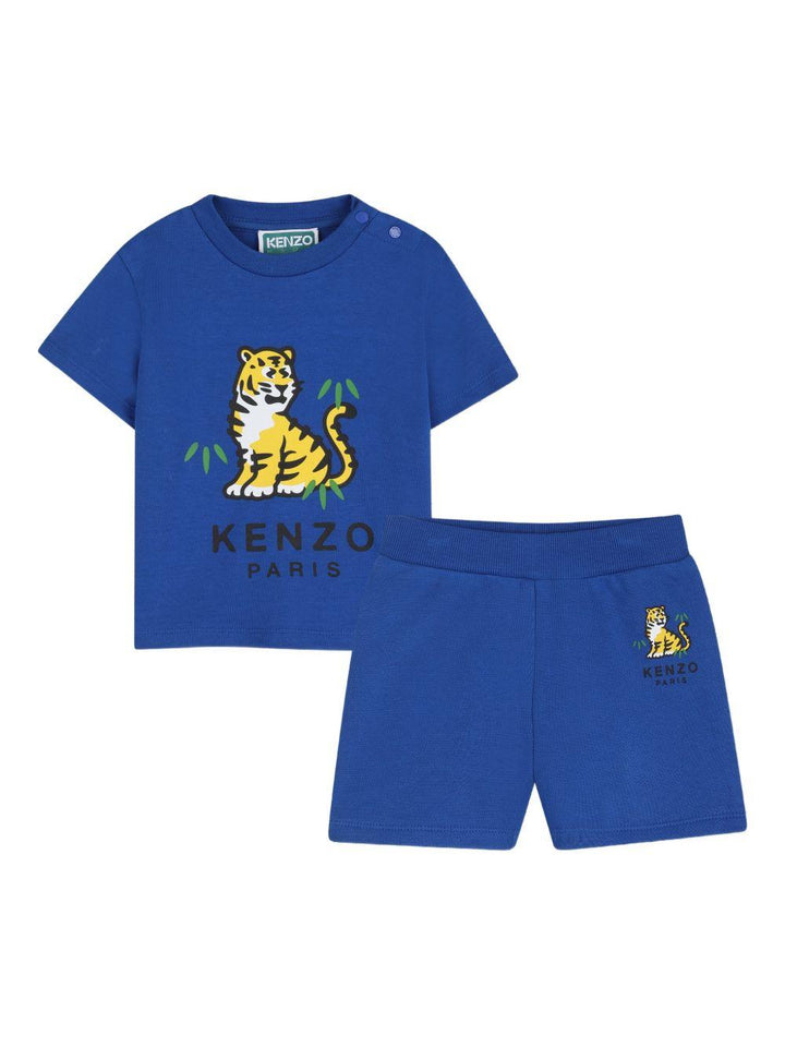 Completo blu per neonato K61867 871 Kenzo Kids 