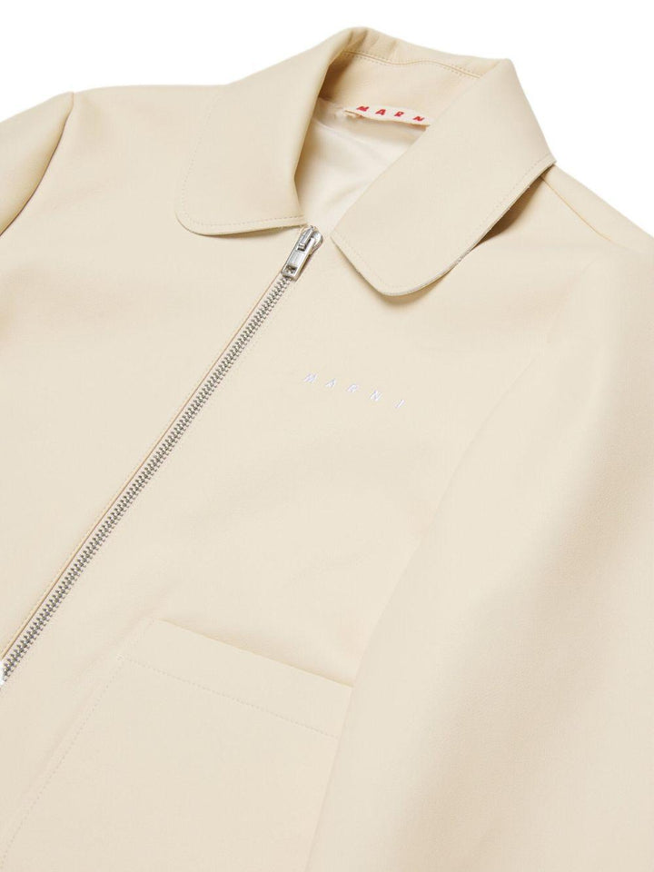 Giacca beige per bambina M01492M00W2 0M115 Marni Kids 