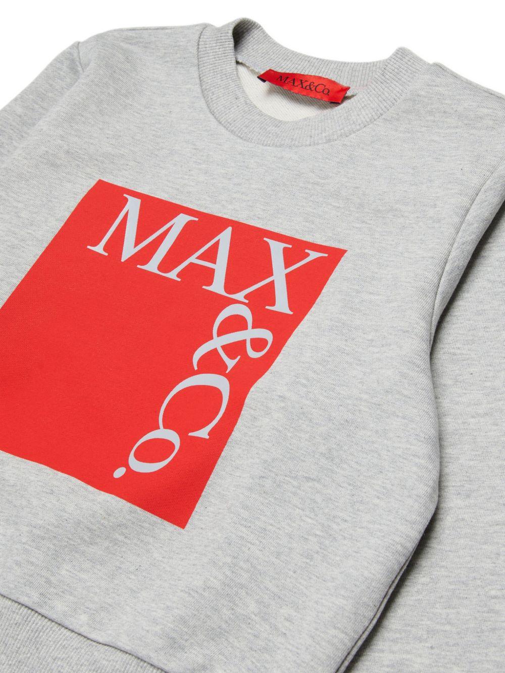 Felpa grigia per bambina MX0037MX01H MX901 Max&co Kids 