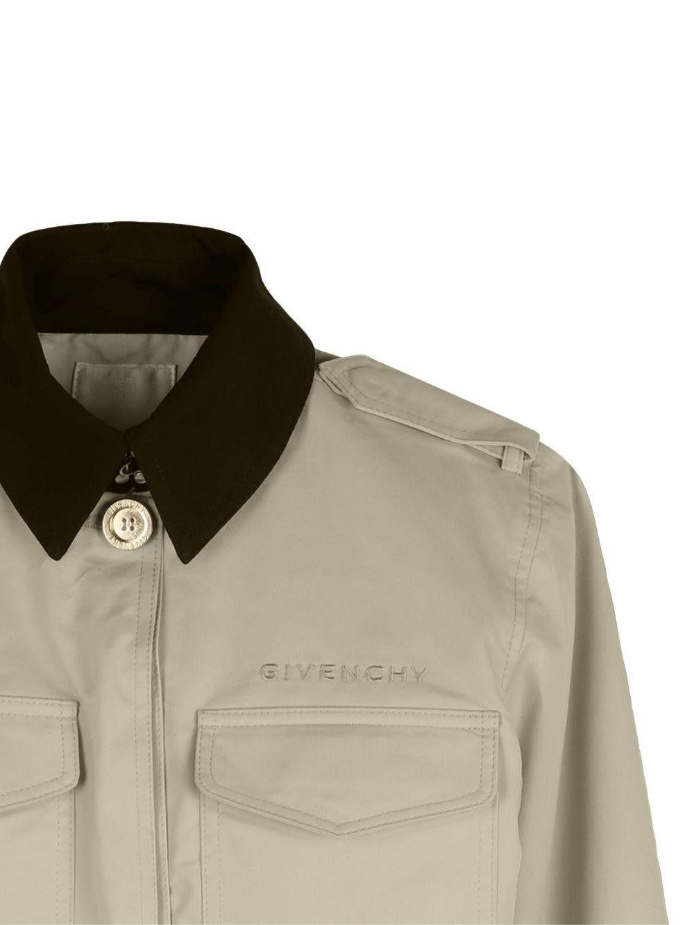 Giacca beige chiaro per bambina H31133 192 Givenchy Kids 