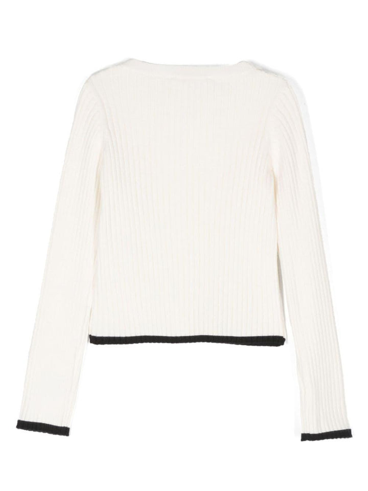 White T-shirt for girls with logo
