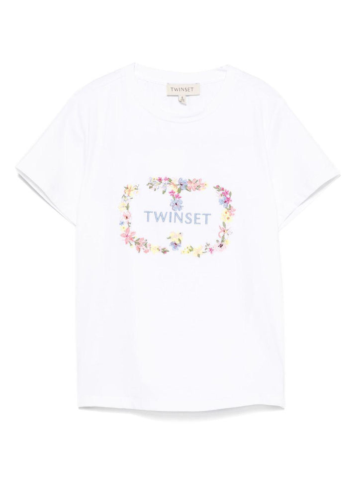 T-shirt bianca per bambina
