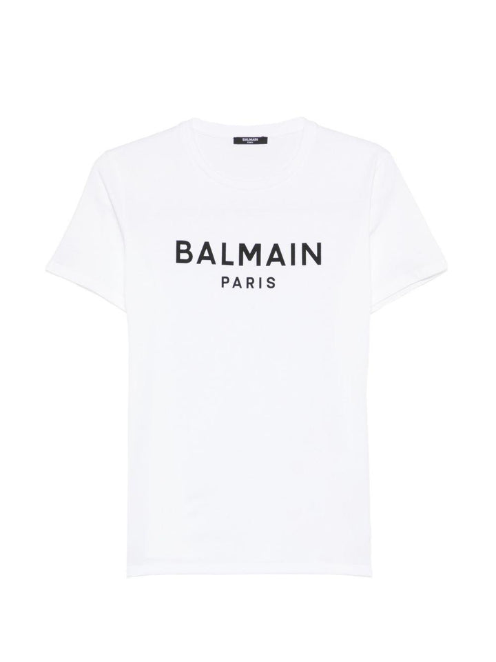 T-shirt bianca per bambino BY8R11Z3672 100NE Balmain Kids 
