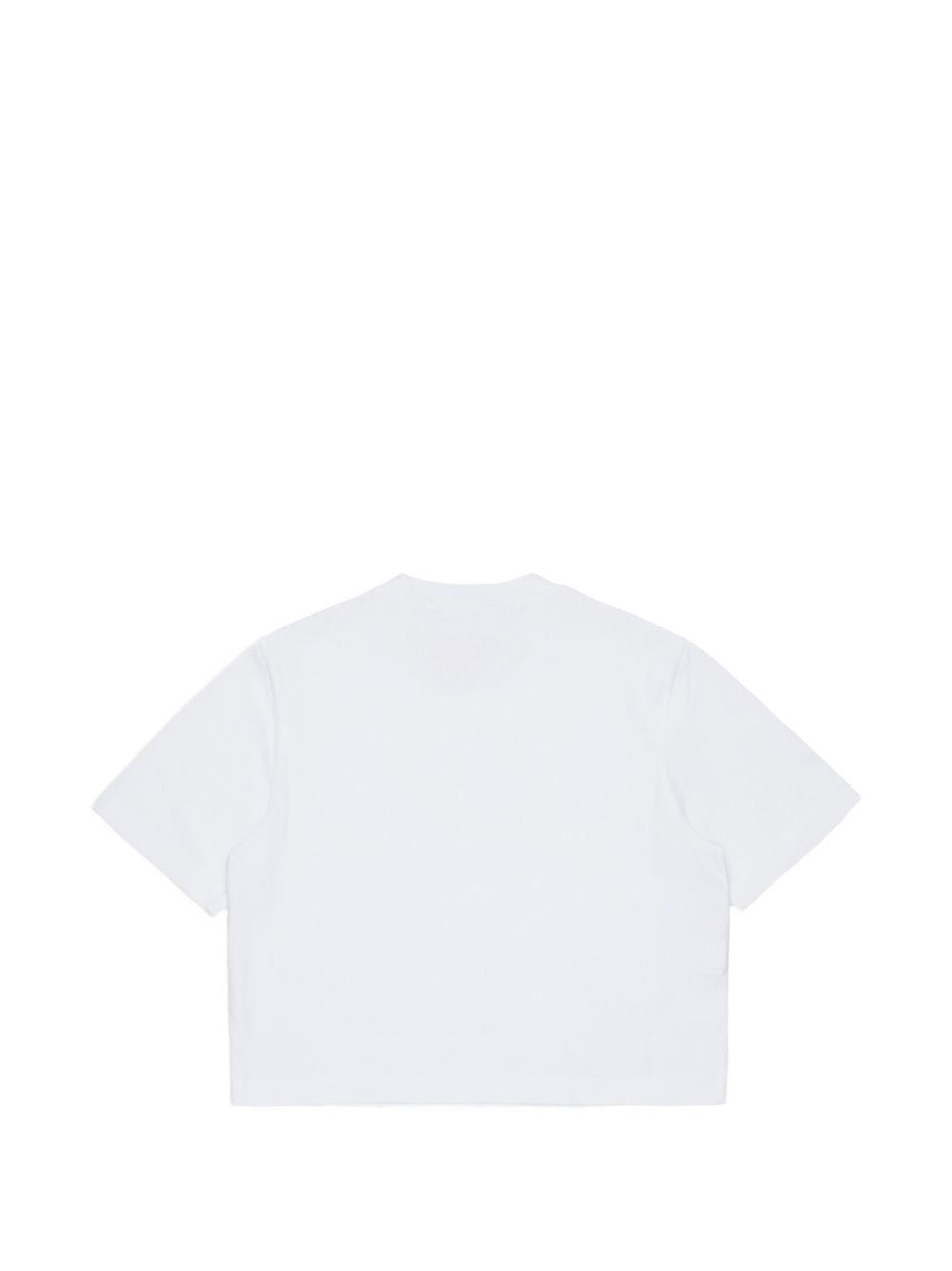 T-shirt bianca per bambina M01968M00SG 0M100 Marni Kids 