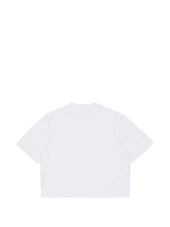 T-shirt bianca per bambina M01968M00SG 0M100 Marni Kids 