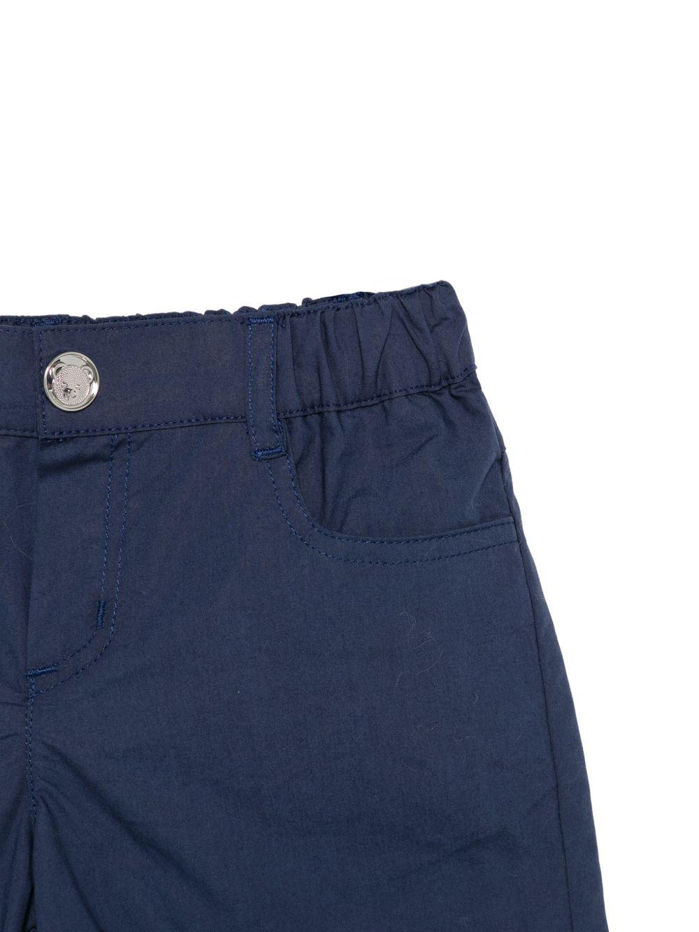 Bermuda blu navy per neonato MNQ00RLLA10 40016 Moschino Kids 