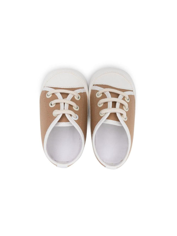 Beige sneakers for newborns