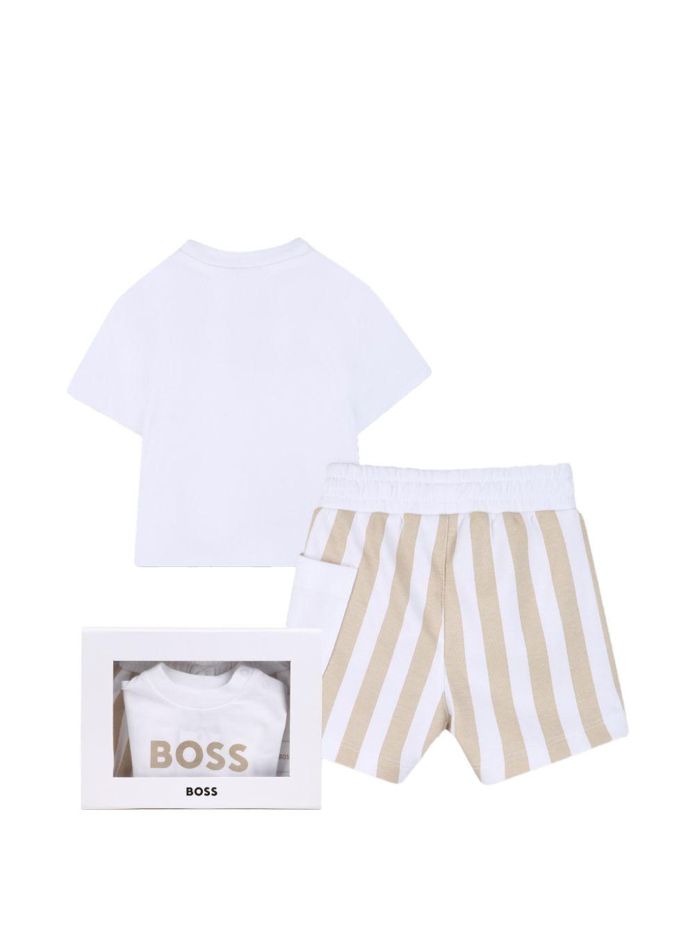 Completo bianco/beige per neonato J53048 249 Boss Kids 