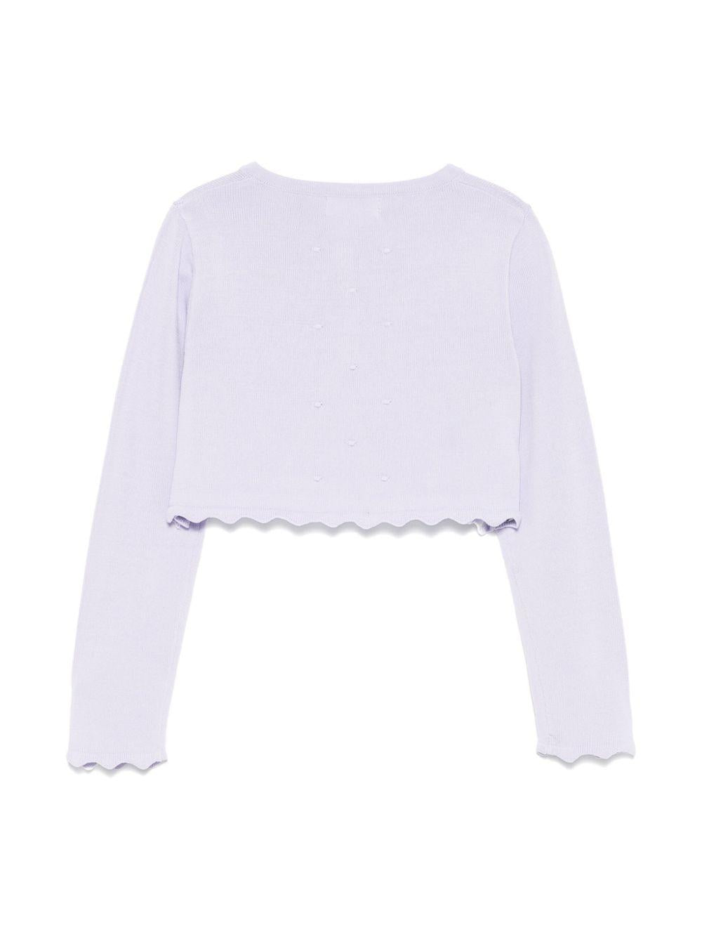 Cardigan viola lilla per bambina