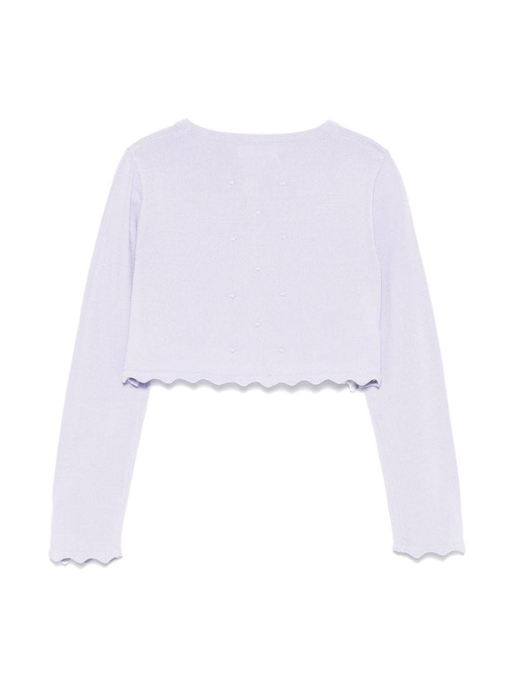Cardigan viola lilla per bambina