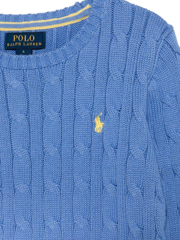 Maglione blu ceruleo per bambino
