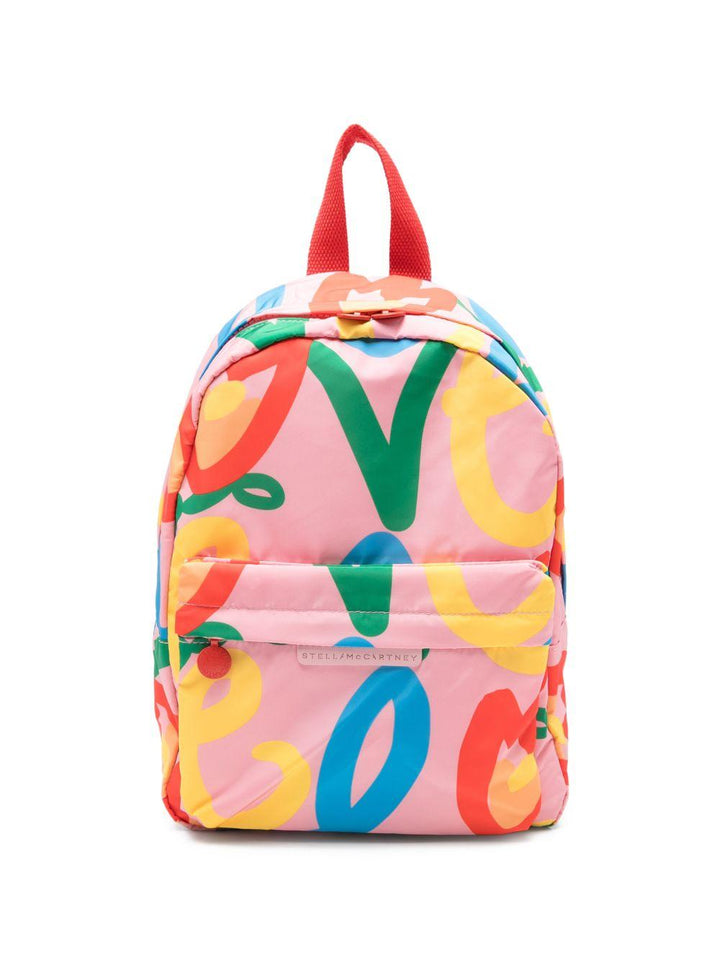 Zaino rosa/multicolore per bambina TY0A78Z3614 509MC Stella McCartney Kids 