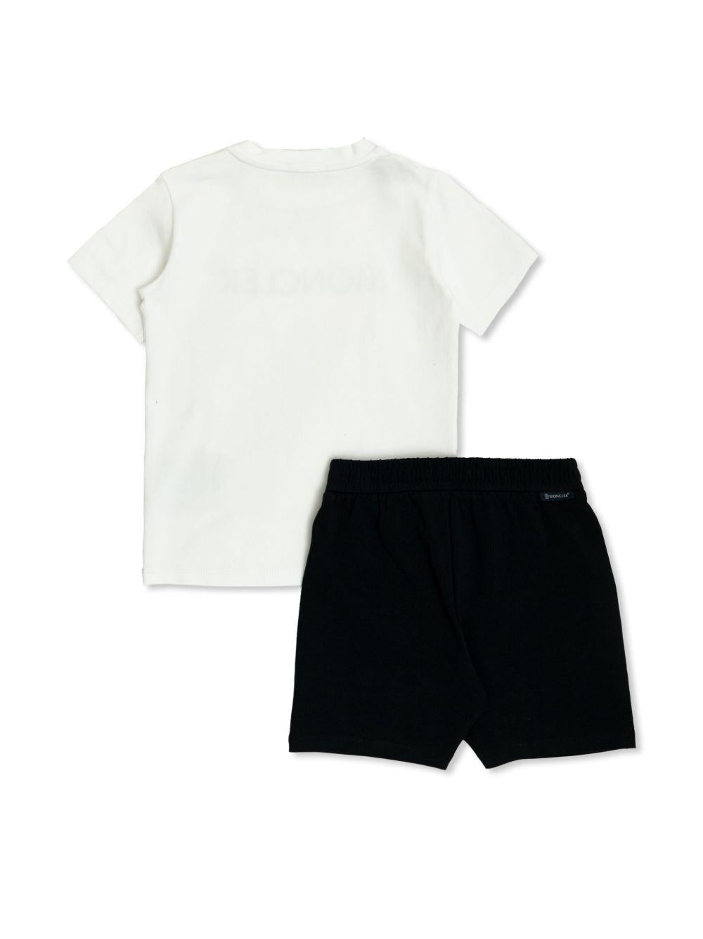 Completo blu/bianco per neonato 9518M0000989AUM 002 Moncler Kids 