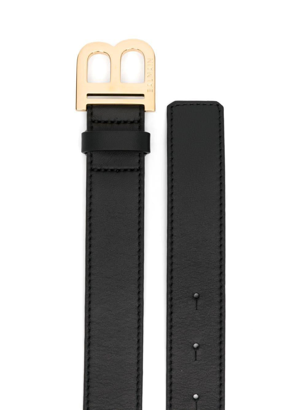 Cintura unisex in pelle nera