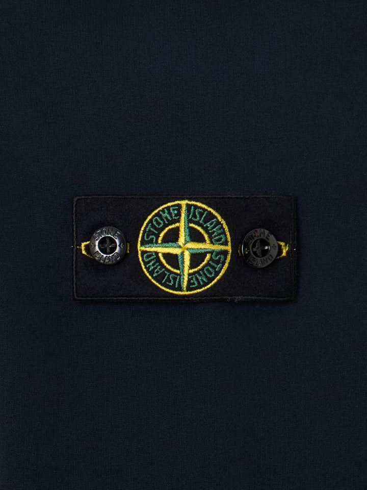 Felpa blu navy per bambino 66100004S0040 V0020 Stone Island Kids 