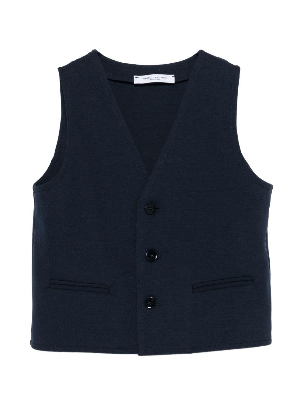 Gilet blu per bambino PP4208 BLU Paolo Pecora Kids 