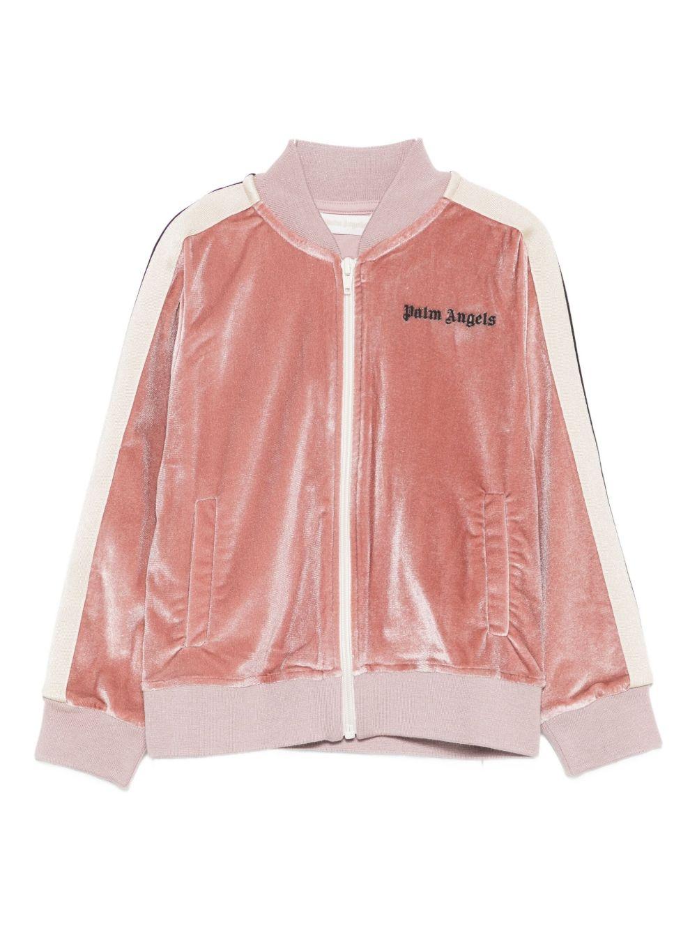 Giacca rosa per bambina PGBD002F25FLE002 3010 Palm Angels Kids 