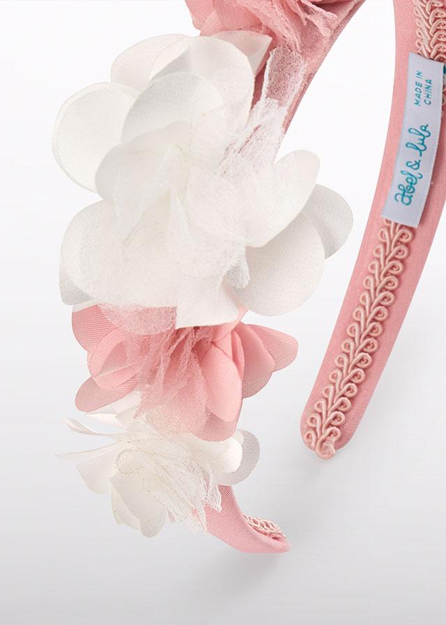 Cerchietto rosa/bianco per bambina 5475 006 Abel & Lula 