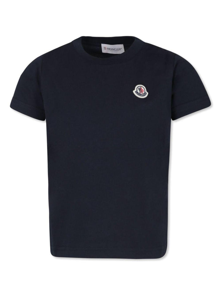 Navy blue cotton t-shirt for boys