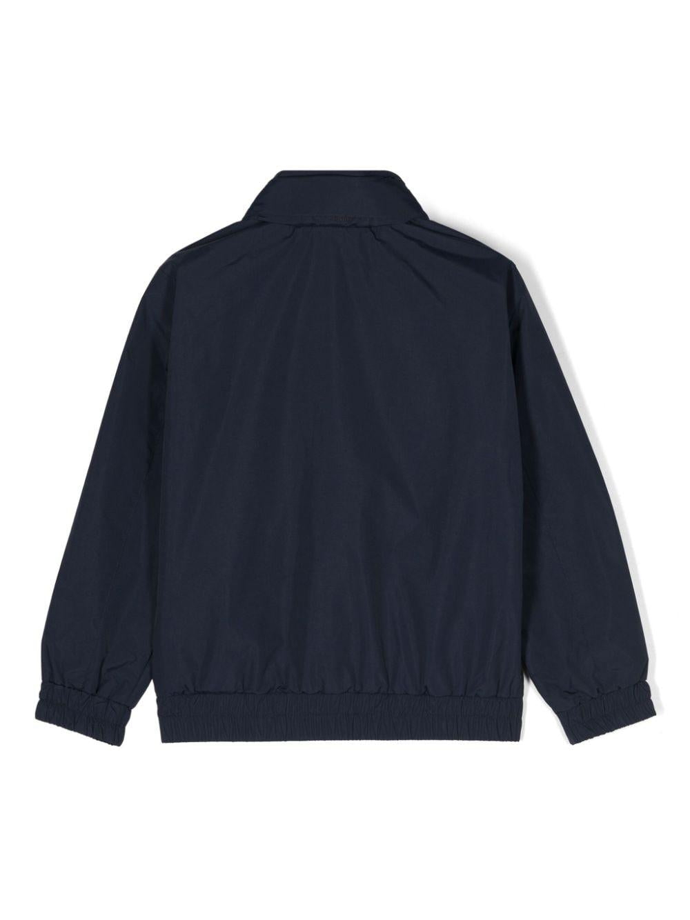 Giubbotto blu per bambino con logo