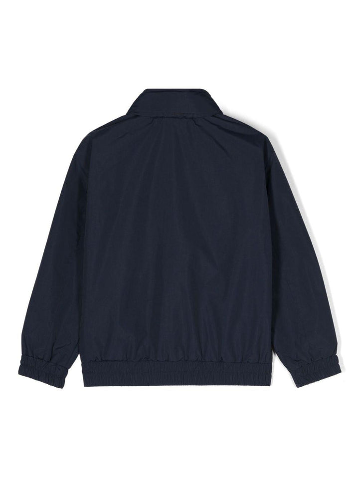 Giubbotto blu per bambino con logo