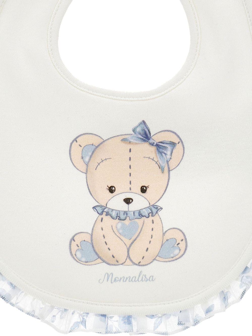 Tutina bianca/blu per neonata 35F5086000 0151 Monnalisa Kids 