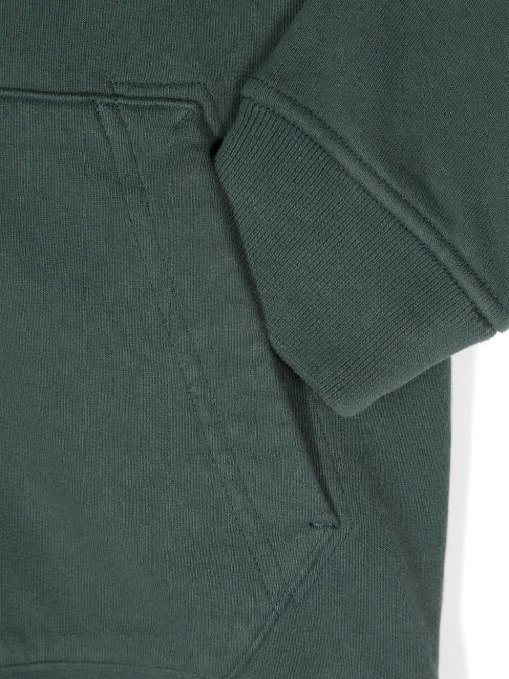 Green cotton sweatshirt for boys