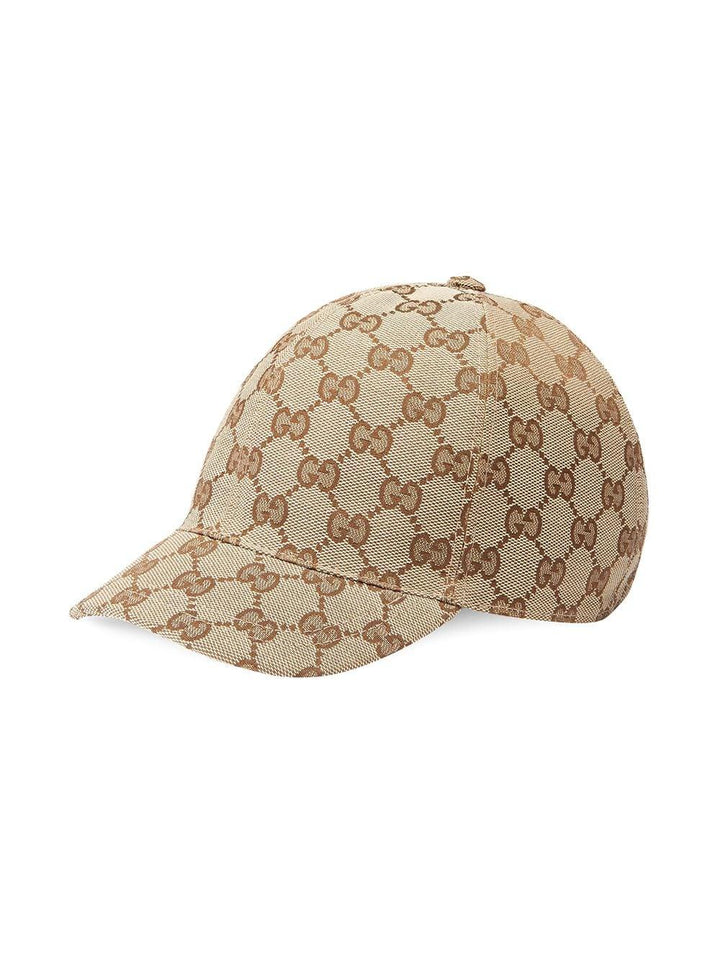 Cappello beige per bambino con logo