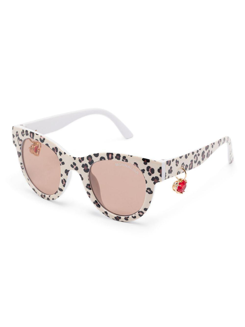 Occhiali beige chiaro per bambina