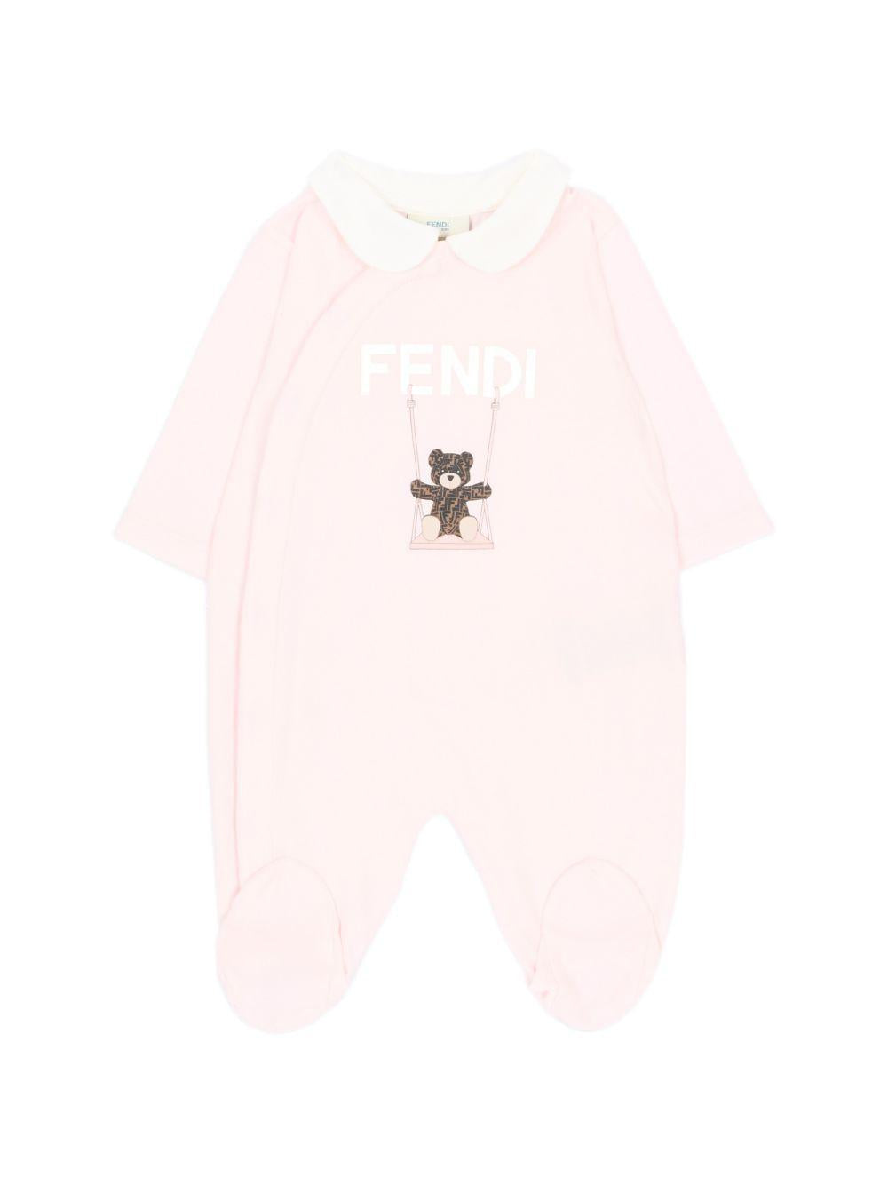 Tutina rosa per neonata BUK167ST8 F0C11 Fendi Kids 