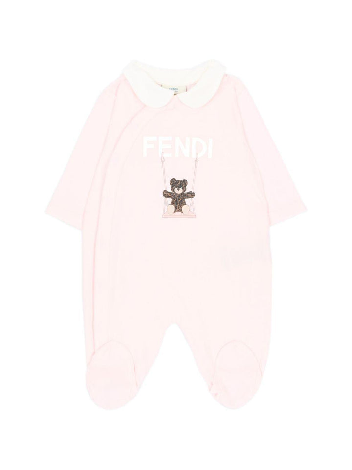 Tutina rosa per neonata BUK167ST8 F0C11 Fendi Kids 