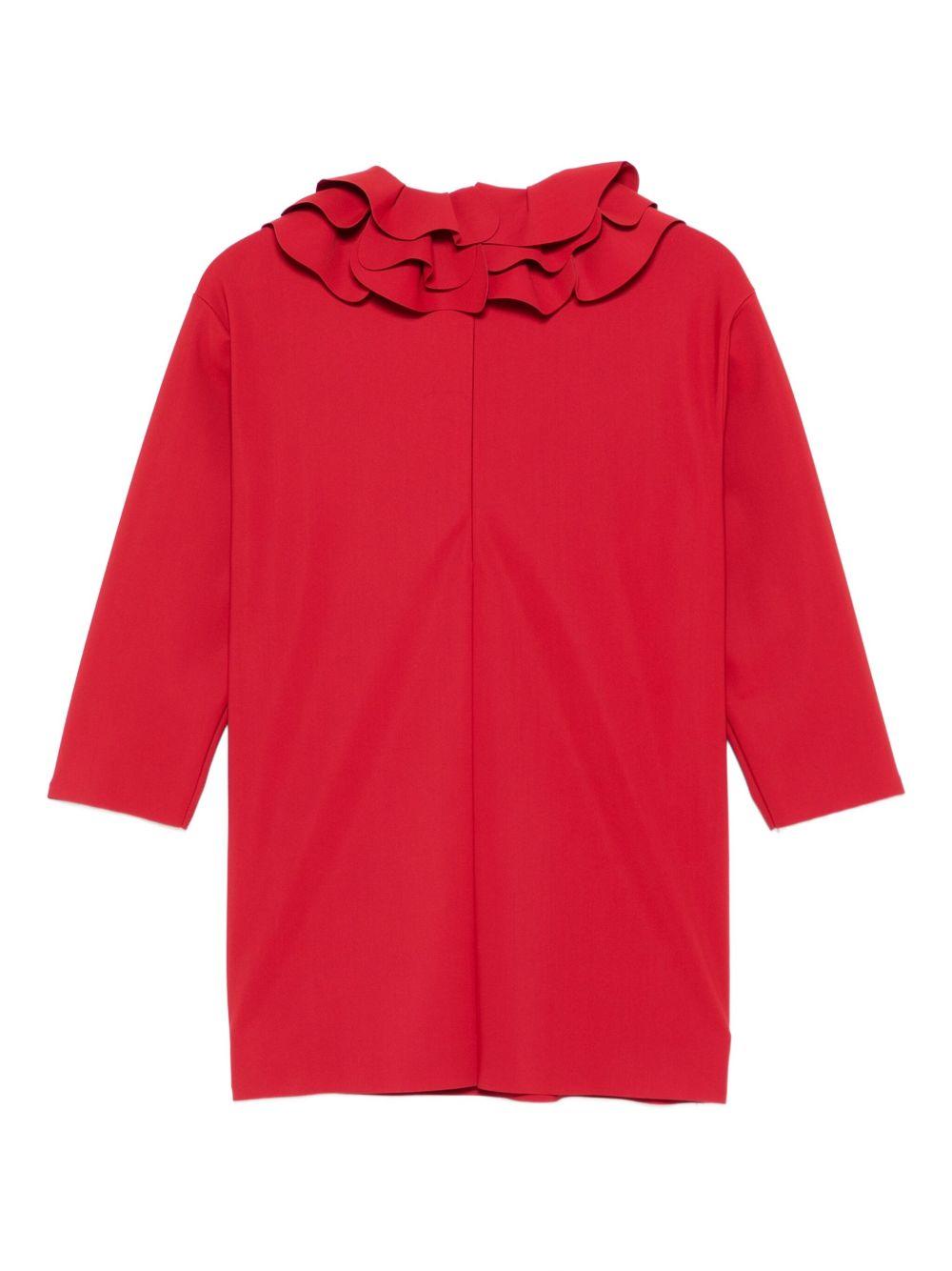 Abito rosso per bambina A25GVL0004N0057 377 Il Gufo 