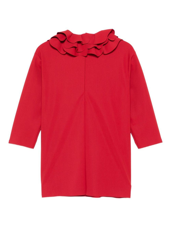 Abito rosso per bambina A25GVL0004N0057 377 Il Gufo 