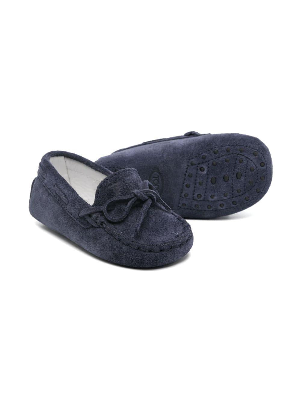 Mocassini blu navy per neonato UXB00G00050RE0 9998 Tod's Kids 