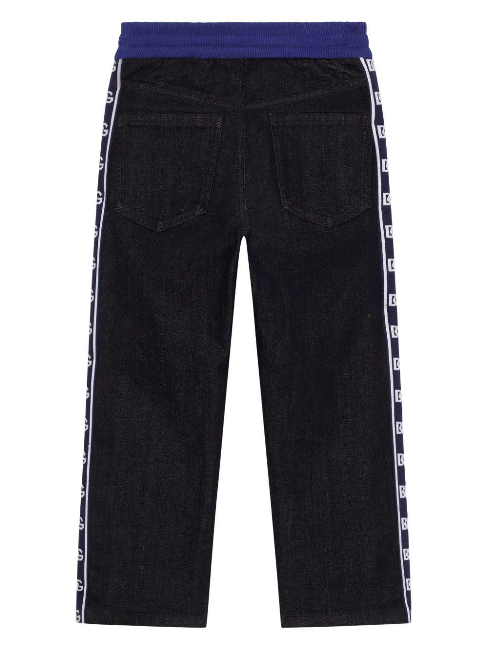 Cotton denim trousers for children