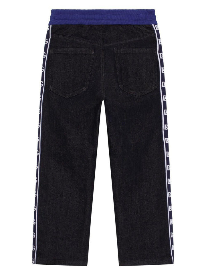 Cotton denim trousers for children