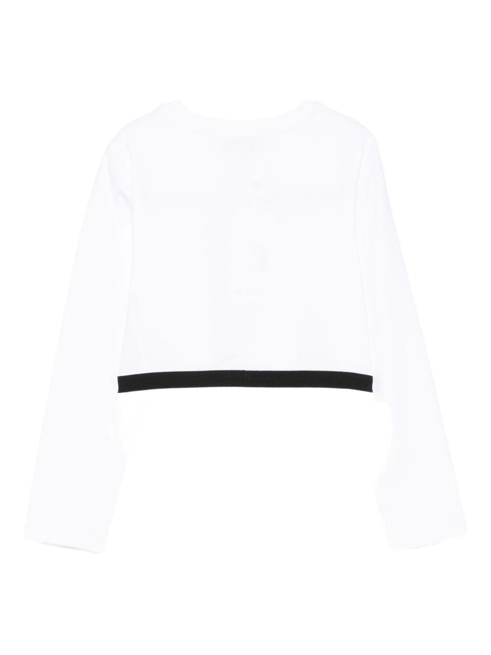 T-shirt bianco per bambina 252GJ2322 00526 Twin Set 