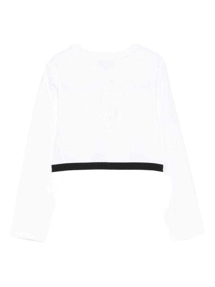 T-shirt bianco per bambina 252GJ2322 00526 Twin Set 