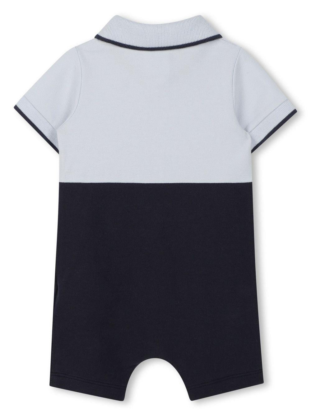 Tutina blu navy/azzurro per neonato