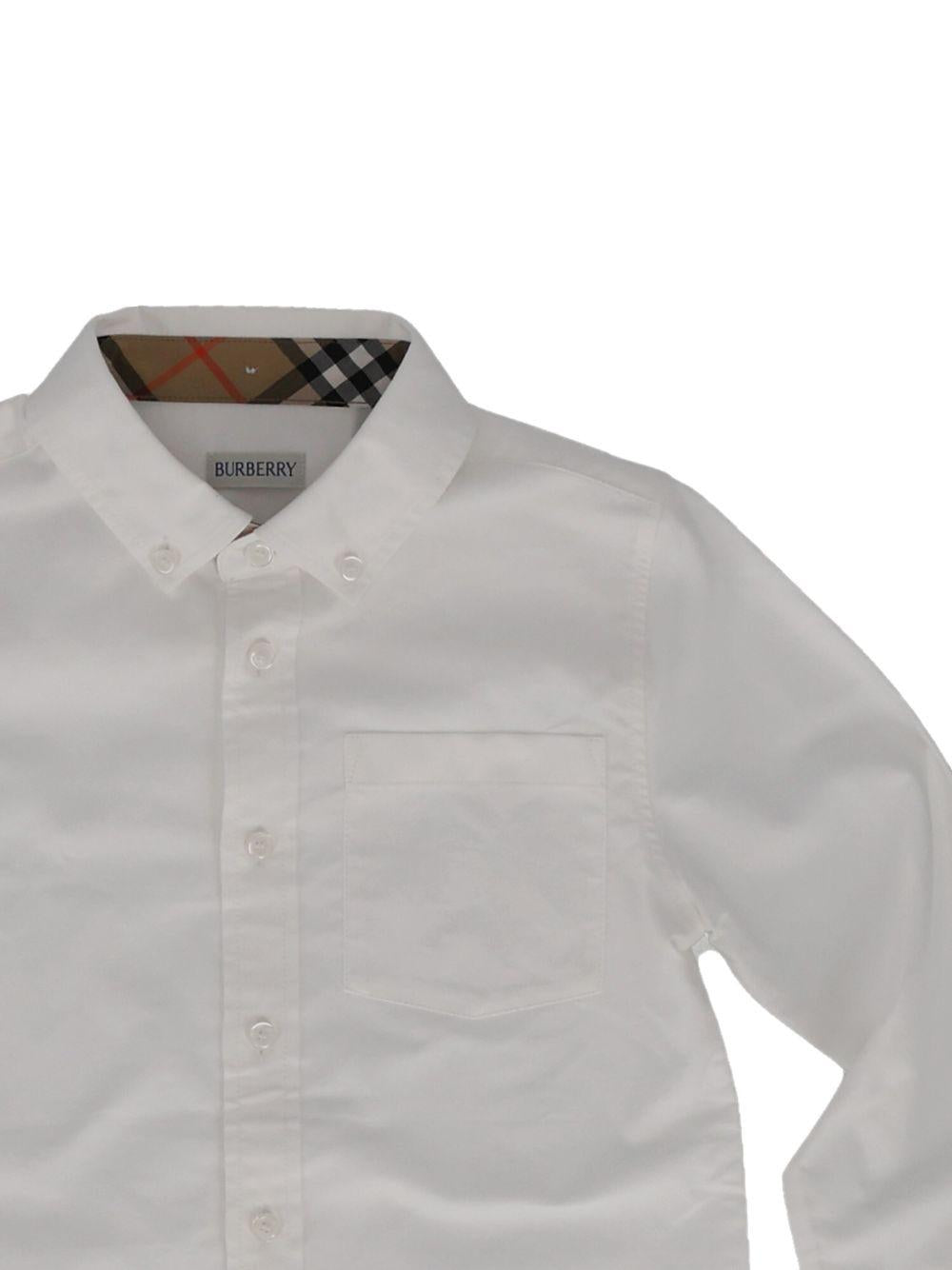 Camicia bianca per bambino 8133537 A1464 Burberry Kids 