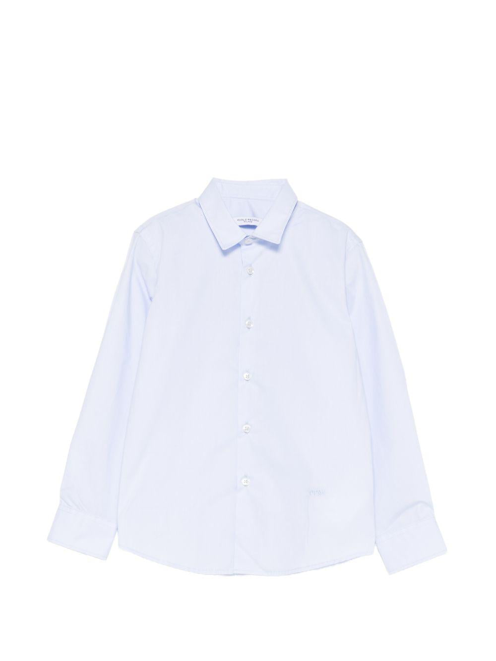 Camicia azzurra per bambino PP4225 AZZ Paolo Pecora Kids 
