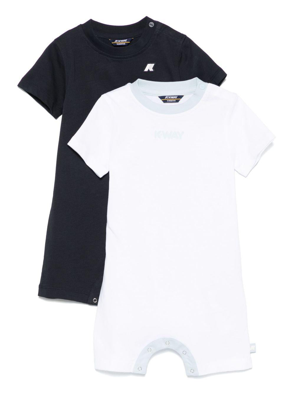 Pagliaccetti blu notte/bianco per neonato