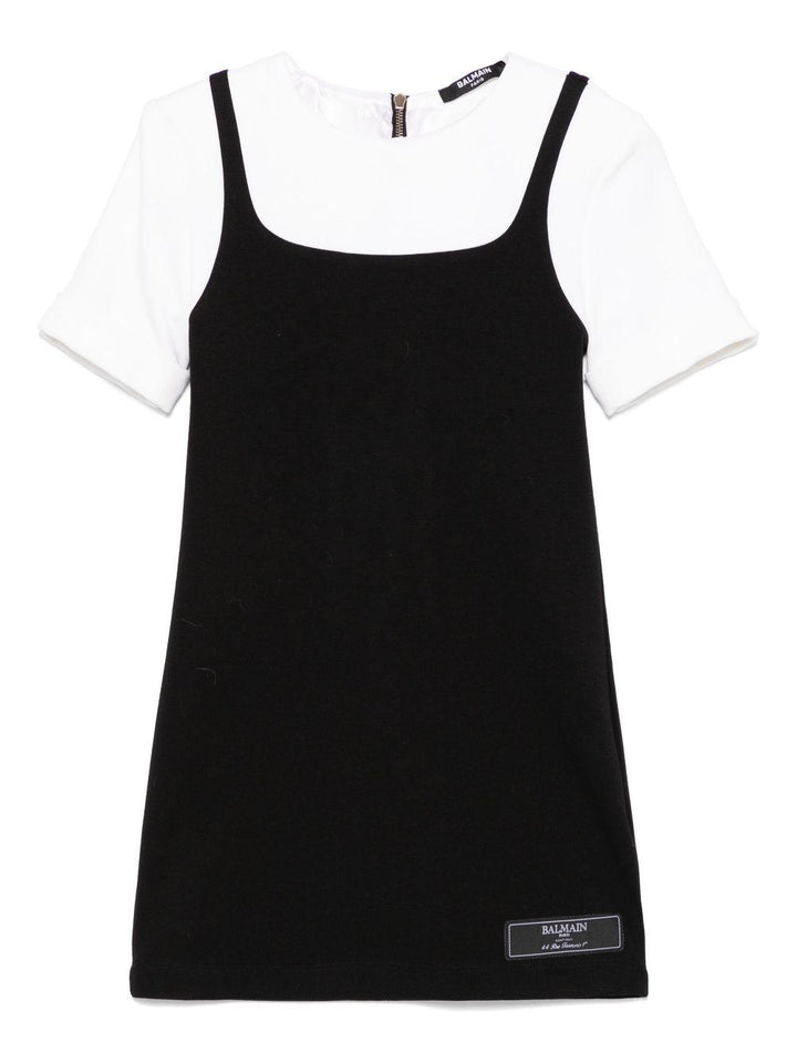 Abito nero/bianco per bambina