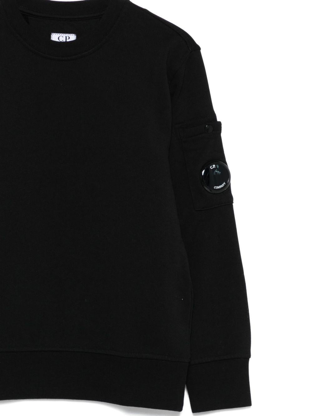 Felpa nera per bambino CMF00XLCA76 60100 C.P Company Kids 