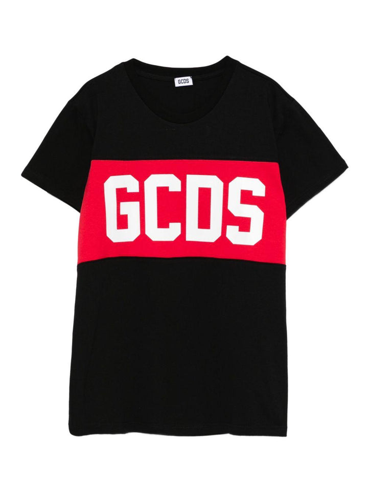 T-shirt nero per bambino B2JU2329JF1 99 Gcds Kids 