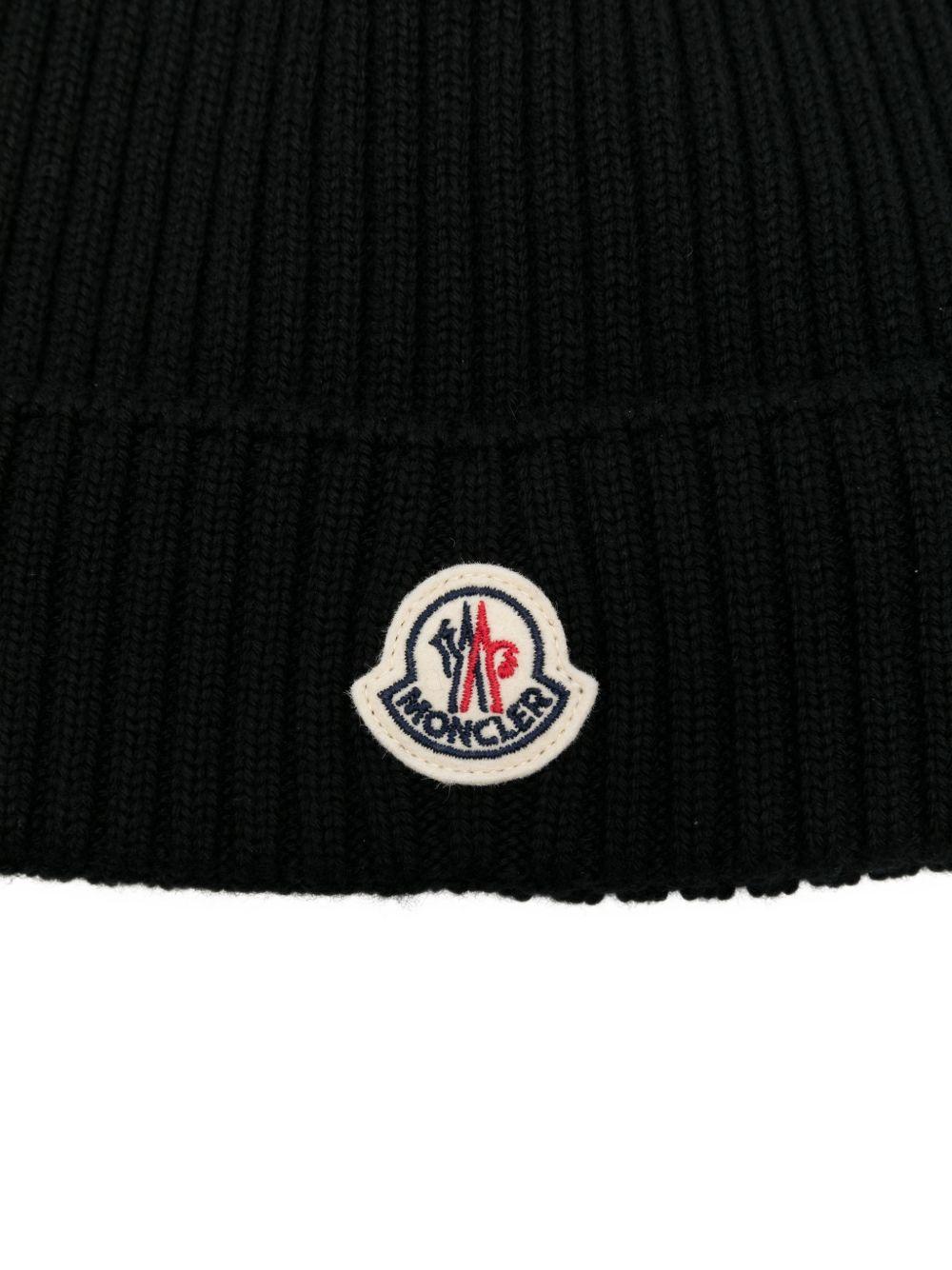 Cappello nero per bambino 9543B00006M1131 999 Moncler Kids 